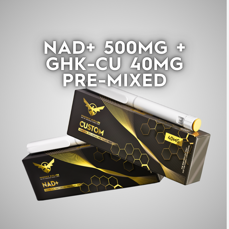 NAD+ 500mg + GHK-Cu 40mg Dual Research-Compound Formulation (540mg Total)